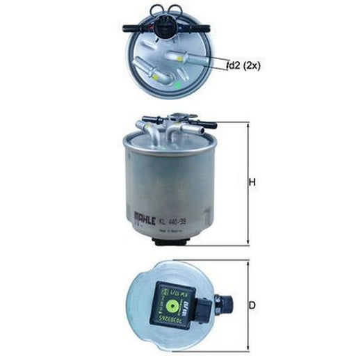 Mahle Fuel Filter Element KL 440/39