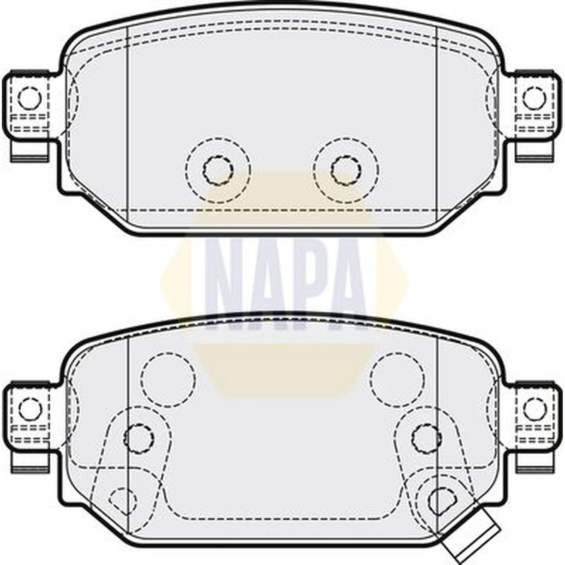 NAPA Rear Brake Pad Set NBP1650