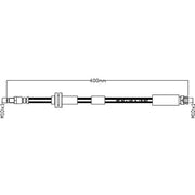 Abtex Brake Hydraulic Hose Line Front ABH1205