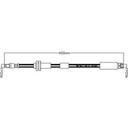 Abtex Brake Hydraulic Hose Line Front ABH1205