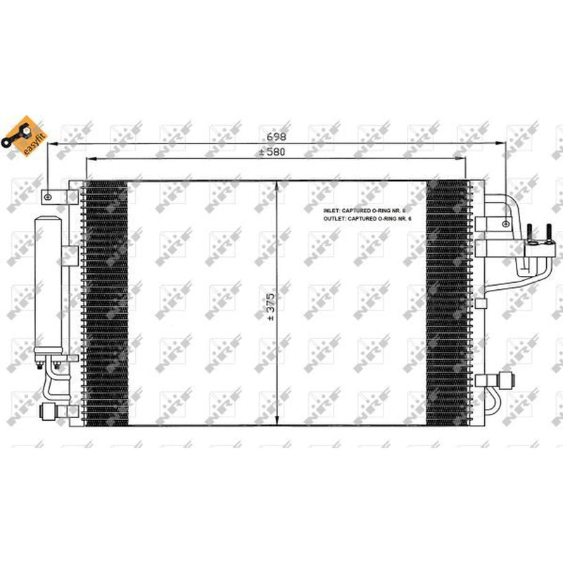 NRF Air Conditioning Condenser 35600