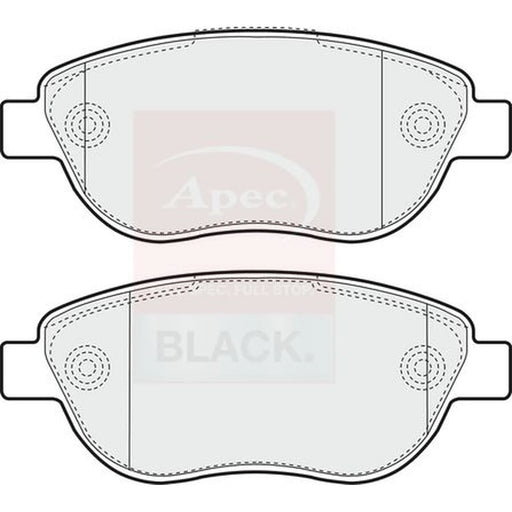 Apec Front Brake Pad Set PAD1630B