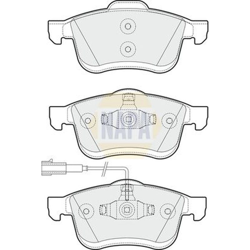 NAPA Front Brake Pad Set NBP1380