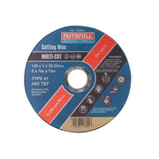Faithfull Multi-Purpose Cutting Disc 125 x 1.0 x 22.23mm (Pack 10) - FAI12510MUL