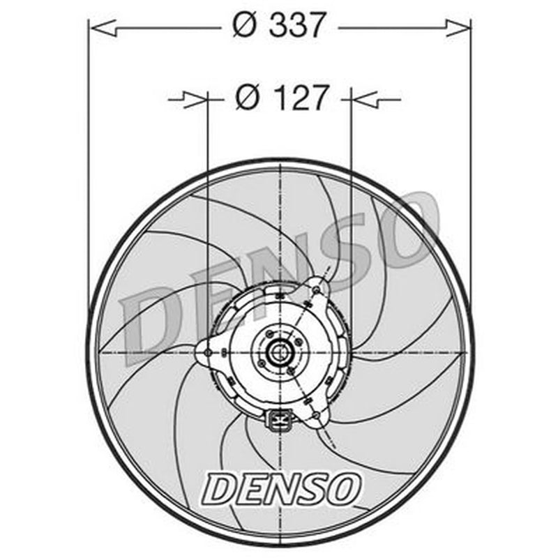 Denso Engine Cooling Fan DER21002