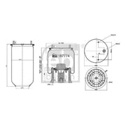 Febi Air Suspension Bellow 260mm 187774