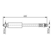 Bosch Brake Hydraulic Hose Line Front 1 987 476 535