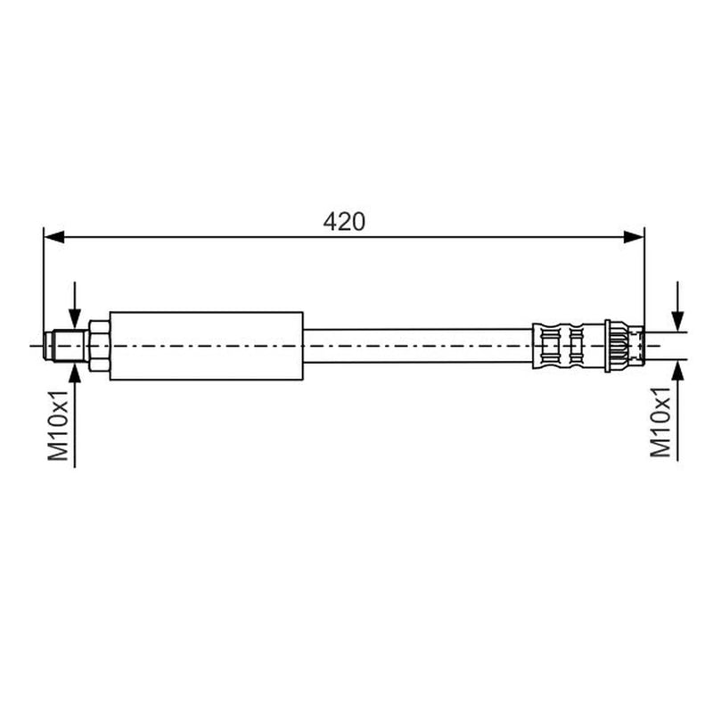 Bosch Brake Hydraulic Hose Line Front 1 987 476 535