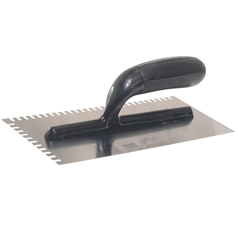 Ragni R231 Mastic Trowel U Notches Edge Plastic Handle 11 x 4.3/4in - R231