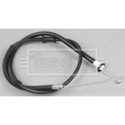 Borg & Beck Handbrake Cable Right Rear BKB2798