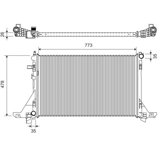 Valeo Engine Radiator 701432