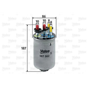 Valeo Fuel Filter Element 587562