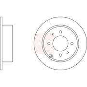 Apec 2 x Solid Rear Brake Discs DSK2191
