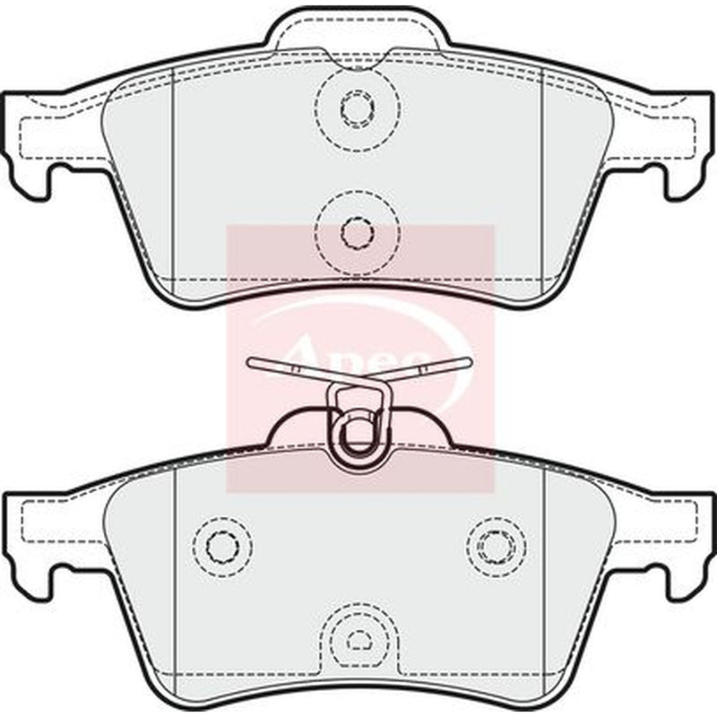 Apec Rear Brake Pad Set PAD1818