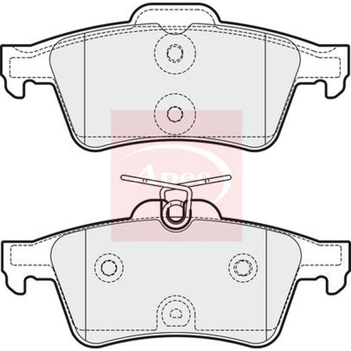 Apec Rear Brake Pad Set PAD1818