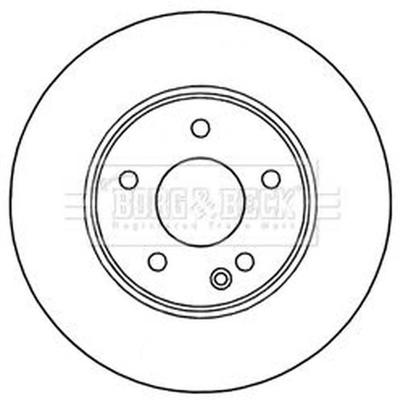 Borg & Beck 2 x Vented Front Brake Discs BBD4470