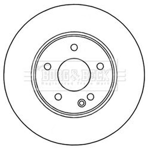 Borg & Beck 2 x Vented Front Brake Discs BBD4470