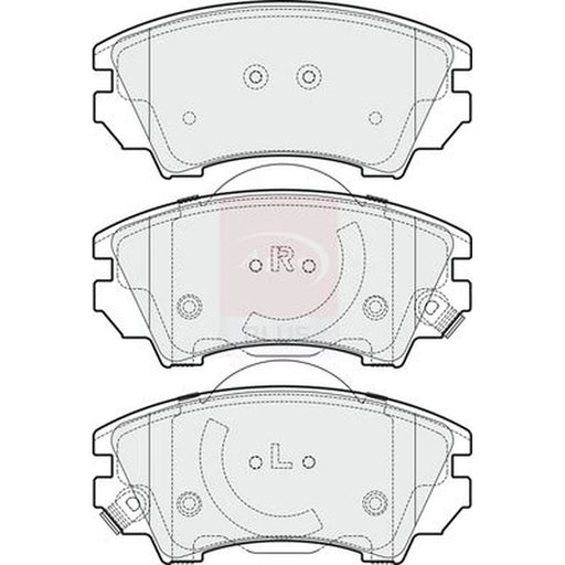 Apec Front Brake Pad Set PD3253