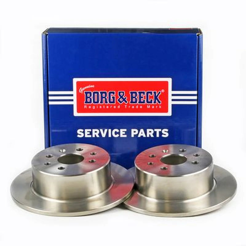 Borg & Beck 2 x Solid Rear Brake Discs BBD5083