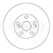 Borg & Beck 2 x Vented Front Brake Discs BBD4456