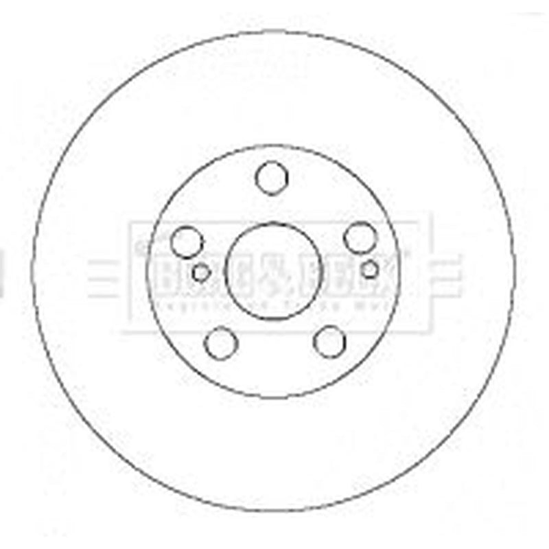 Borg & Beck 2 x Vented Front Brake Discs BBD4456
