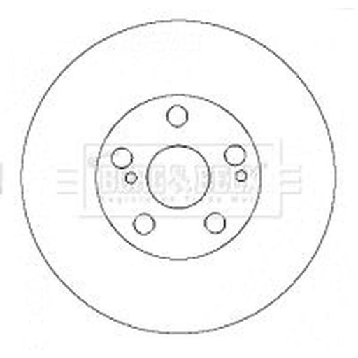 Borg & Beck 2 x Vented Front Brake Discs BBD4456