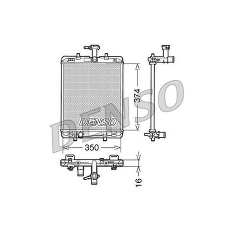 Denso Engine Radiator DRM21602