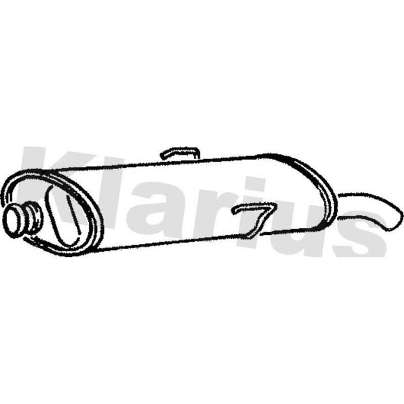 Klarius Box With Tail Pipe Rear PG159M