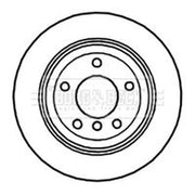 Borg & Beck 2 x Vented Rear Brake Discs BBD5144