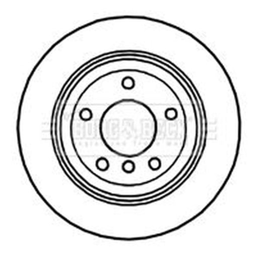 Borg & Beck 2 x Vented Rear Brake Discs BBD5144