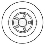 Borg & Beck 2 x Vented Rear Brake Discs BBD5826S