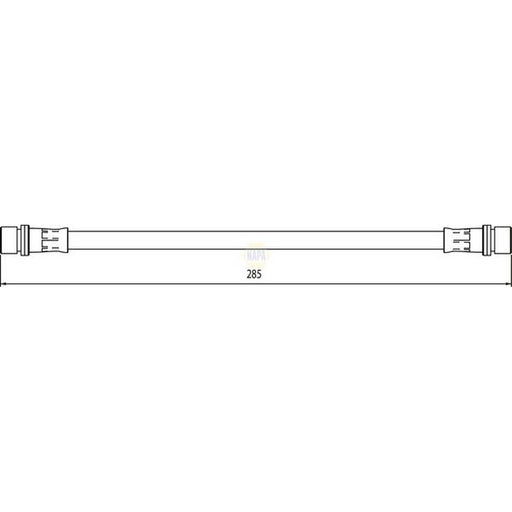 NAPA Brake Hydraulic Hose Line Rear Right NBH1198