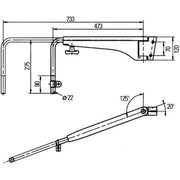 Hella Exterior Mirror Holder Left 8HG 501 253-012