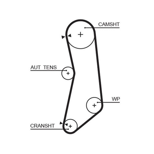 Gates Timing Belt Kit with Rollers K015627XS