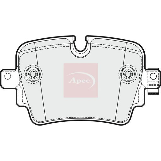 Apec Rear Brake Pad Set PAD1967