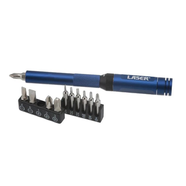 Laser Tools Ratchet Screwdriver for Standard & Precision Bits - PL