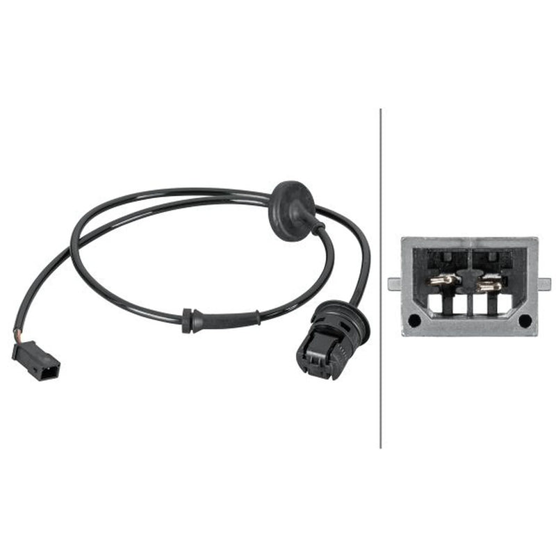 Hella ABS Wheel Speed Sensor Rear 6PU 012 806-901