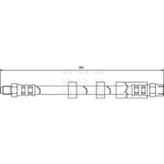 Apec Brake Hydraulic Hose Line Front HOS3563