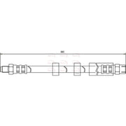 Apec Brake Hydraulic Hose Line Front HOS3563