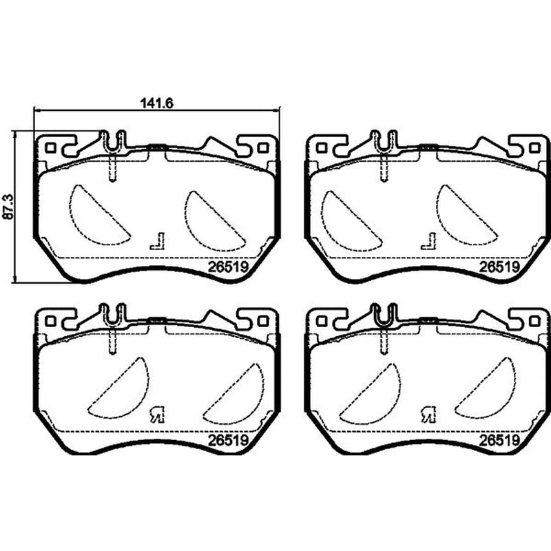 Mintex Front Brake Pad Set MDB3400