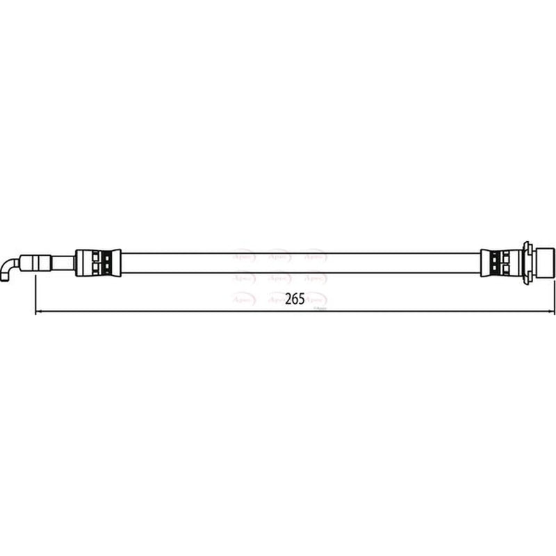 Apec Brake Hydraulic Hose Line Rear HOS4092
