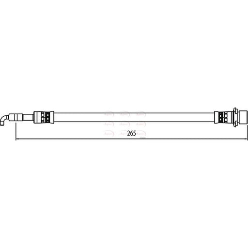 Apec Brake Hydraulic Hose Line Rear HOS4092