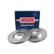 Borg & Beck 2 x Vented Front Brake Discs BBD5528