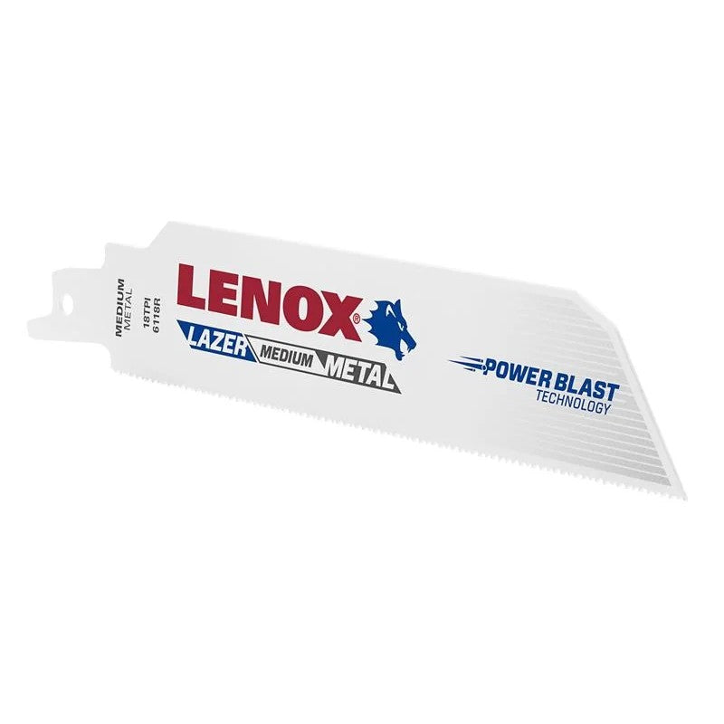 LENOX MetalWolf Wave Edge Reciprocating Saw Blade 152 x 25 x 1.1mm 18 TPI (Pack