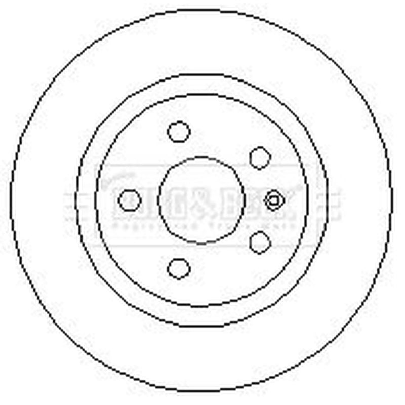 Borg & Beck 2 x Solid Rear Brake Discs BBD4729