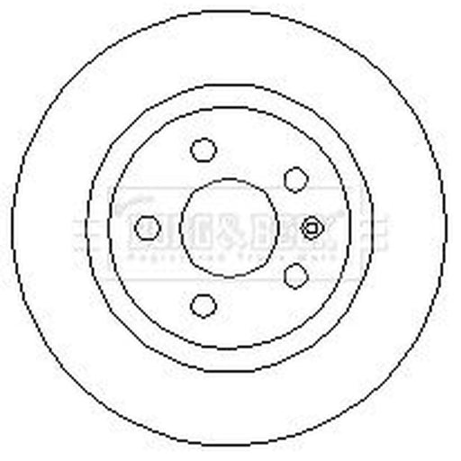 Borg & Beck 2 x Solid Rear Brake Discs BBD4729
