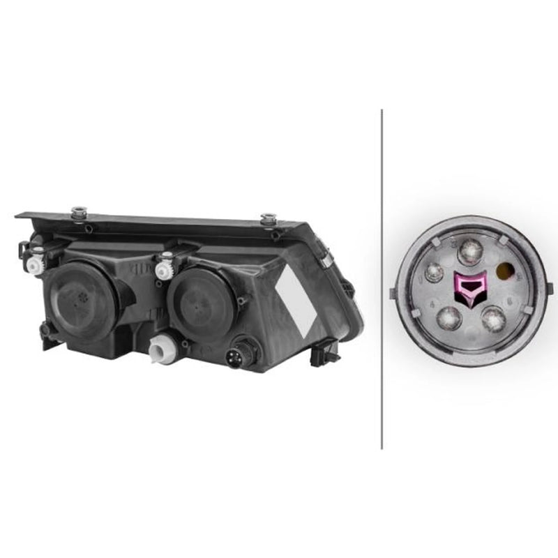 Hella Headlight Headlamp H7/H1 Left 1AF 007 620-051