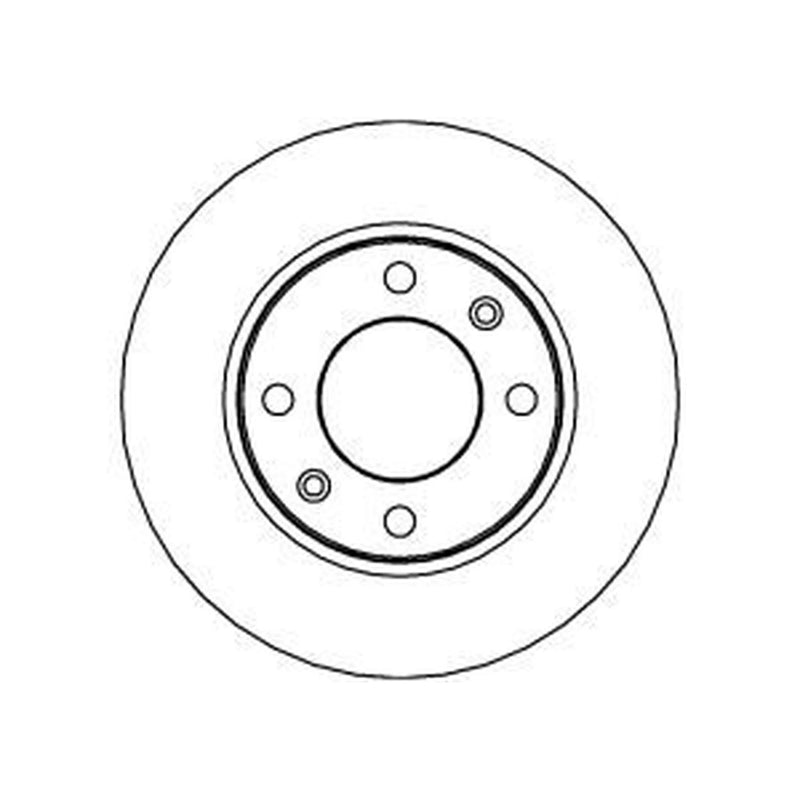 Abtex 2 x Solid Rear Brake Discs BD403S