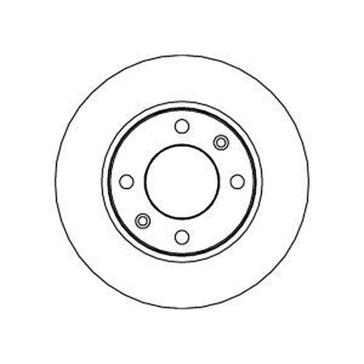 Abtex 2 x Solid Rear Brake Discs BD403S