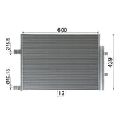 Mahle Air Conditioning Condenser AC 1128 000P